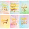 6 Pack Inspirational Notebooks for Women, A5 Motivational Soft Cover Journals for Students, Watercolor Designs, Gift Set (5.7 x 8.2 In)